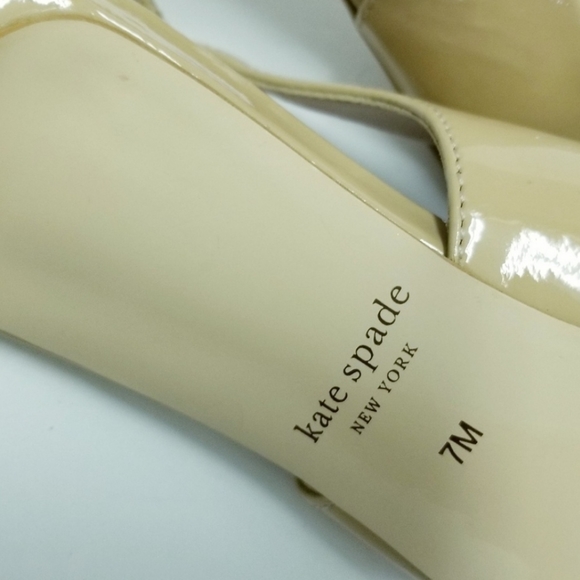 Kate Spade Slingback Nude Heels Shiloh - Picture 6 of 7